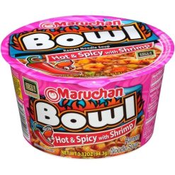 Maruchan Instant Hot & Spicy Shrimp Flavor Ramen Noodle Soup, 3.32 Ounces, 6 Per Case | SKU: 567744 | UPC: 041789903038