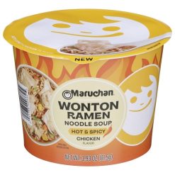 Maruchan Wonton Ramen - Spicy Chicken Flavor, 3.93 Ounce, 6 Per Case | SKU: 767629