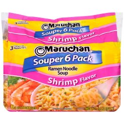 Maruchan Shrimp Flavored Ramen Noodle Soup, 18 Ounce, 4 Per Case | SKU: 487129 | UPC: 041789906275