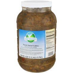 Bay Valley Sweet Salad Cubes Pickle Chip Bulk, 1 Gallon, 4 Per Case | SKU: 371148 | UPC: 041820058451