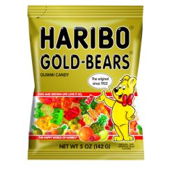 Haribo Gold Bears Gummy Candy, 5 Ounce, 12 Per Case | SKU: 616304 | UPC: 042238302204