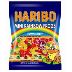 Haribo Confectionery Mini Rainbow Frogs Gummy Candy, 5 Ounce, 12 Per Case | SKU: 616784 | UPC: 042238472730