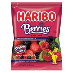 Haribo Confectionery Berries Gummy Candy, 5 Ounce, 12 Per Case | SKU: 616787 | UPC: 004223870522