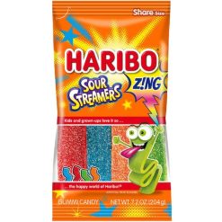 Haribo Confectionery Sour Streamers Gummy Candy, 7.2 Ounce, 14 Per Case | SKU: 688600 | UPC: 042238750067