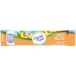 Crystal Light On The Go Peach Iced Tea Drink Mix, 0.07 Ounces, 10 Per Box, 12 Per Case | SKU: 570242 | UPC: 043000053898