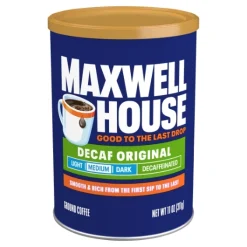 Maxwell House Decaffeinated Original Medium Ground Coffee, 11 Ounces, 6 Per Case | SKU: 579564 | UPC: 043000056677