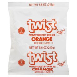 Twist Orange Drink Mix, 8.6 Ounces, 12 Per Case | SKU: 380016 | UPC: 043000854747