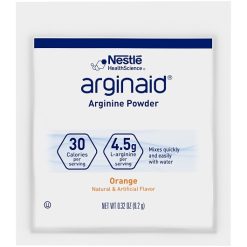 Arginaid Nestle Orange Arginine Powder Packets, 0.32 Ounce, 14 Per Box, 4 Per Case | SKU: 390174 | UPC: 043900359830 | GTIN: 10043900359837