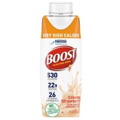 Nestle Boost Creamy Strawberry Nutritional Drink, 8.01 Fluid Ounce, 24 Per Case | SKU: 728463 | UPC: 043900661452