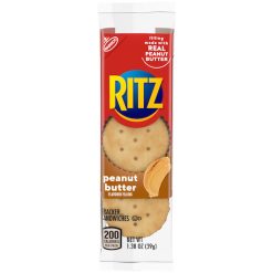 Kraft Nabisco Ritz Sandwich Peanut Butter Cracker Sandwiches, 1.38 Ounces, 8 Per Box, 14 Per Case | SKU: 422847 | UPC: 044000002107
