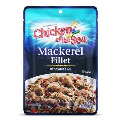 Chicken of the Sea Mackerel Fillet in Soybean Oil, 3.53 Ounce Pouch, 24 Per Case | SKU: 556730 | UPC: 048000006158