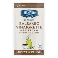 Hellmann s Classics Balsamic Portion Control Dressing Single Serve, 1.5 Ounce, 102 Per Case | SKU: 691897 | UPC: 048001006065