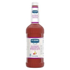 Hellmann s Raspberry Vinaigrette Dressing Bottle, 32 Gallon, 6 Per Case | SKU: 694857 | UPC: 048001007956