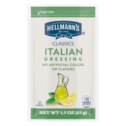 Hellmann s Classics Italian Salad Dressing Single Serve, 1.5 Ounce, 102 Per Case | SKU: 555213 | UPC: 048001198777