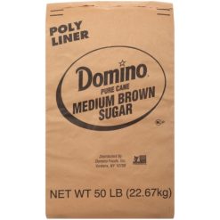 Domino Brown Medium Sugar, 50 Pound | SKU: 461283 | UPC: 049200009727