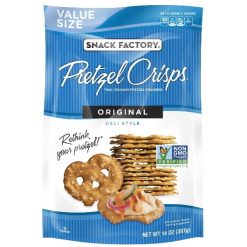 Snack Factory Pretzel Crisps Original, 14 Ounce, 12 Per Case | SKU: 596633 | UPC: 049508121404