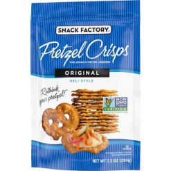 Snack Factory Pretzel Crisps Original, 7.2 Ounce, 12 Per Case | SKU: 477474 | UPC: 049508126003