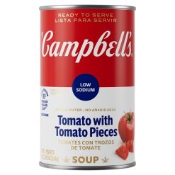 Campbells Classic Low Sodium Tomato Soup, 50 Ounce, 12 Per Case | SKU: 339756 | UPC: 051000017185