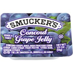 Smucker s Concord Grape Jelly, 0.5 Ounces, 200 Per Case | SKU: 610339 | UPC: 051500007648