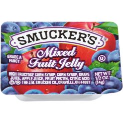 Smucker s Kosher, Mixed Fruit, Plastic Jelly Cups, 0.5 Ounces, 200 Per Case | SKU: 610354 | UPC: 051500007655