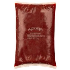 Smucker s Strawberry Jam Bulk Pouch, 8.25 Pound, 4 Per Case | SKU: 765994 | UPC: 051500037737