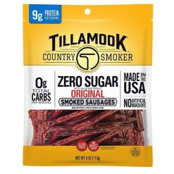 Tillamook Country Smoker Zero Sugar Original Smoked Sausage, 4 Ounce, 12 Per Case | SKU: 772902 | UPC: 051943053714