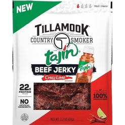 Tillamook Country Smoker Tajin Chili Lime Beef Jerky, 2.2 Ounce, 12 Per Case | SKU: 785214 | UPC: 051943283647