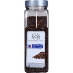 Mccormick Culinary Whole Black Pepper, 19.5 Ounce, 6 Per Case | SKU: 504009