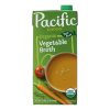 Pacific Foods Organic Vegetable Broth, 32 Ounce, 12 Per Case | SKU: 613865 | UPC: 052603054157