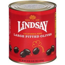 Lindsay Large Pitted Ripe Olives, 51 Ounce, 6 Per Case | SKU: 236187 | UPC: 053800088303