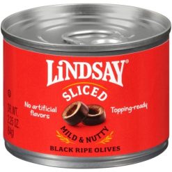 Lindsay Sliced Ripe Domestic Olives Canned, 2.25 Ounce, 24 Per Case | SKU: 426199