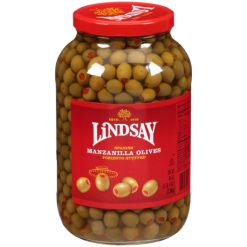 Lindsay Pimiento Stuffed Spanish Manzanilla Olives, 84 Ounce, 4 Per Case | SKU: 431590 | UPC: 053800734064