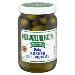 Milwaukee Kosher Baby Dill Pickle, 32 Fluid Ounce, 12 Per Case | SKU: 488181 | UPC: 005410017300