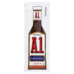 A.1. Original Steak Sauce Single Serve, 0.5 Ounce, 200 Per Case | SKU: 375944 | UPC: 054400000658 | GTIN: 00054400000658