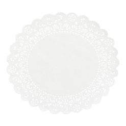 Lapaco Normandy Lace Doily, 10 inch, 500 per case. | SKU: 579957 | UPC: 061666050389