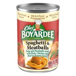 Chef Boyardee Spaghetti and Meatballs, 14.5 Ounce, 24 Per Case | SKU: 432741 | UPC: 064144043224