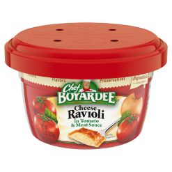 Chef Boyardee Microwaveable Cheese Ravioli In Tomato & Meat Sauce Bowl, 7.5 Ounce, 12 Per Case | SKU: 812995