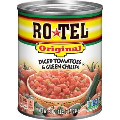 Ro Tel Original Diced Tomatoes And Green Chilies, 28 Ounces, 12 Per Case | SKU: 377103 | UPC: 064144602452