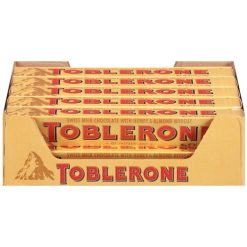 Toblerone Milk Chocolate Bar Candy, 3.52 Ounces, 80 Per Case | SKU: 597662 | UPC: 070221005436