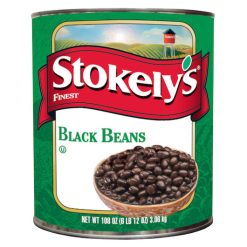 Stokely Finest Black Beans, 108 Ounces, 6 Per Case | SKU: 572750 | UPC: 070222928291
