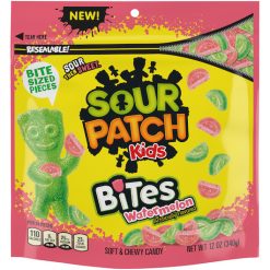 Sour Punch Kids Watermelon Flavor Soft and Chewy Candy Bites, 12 Ounce, 12 Per Case | SKU: 735871 | UPC: 070462008418