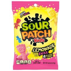Sour Patch Kids Lemonade Soft and Chew Candy, 8.02 Ounce, 12 Per Case | SKU: 755671 | UPC: 070462010909