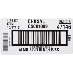 Fisher Chicken Salad Chick Almonds Slivered Blanched Roasted Sea Salt, 5 Pound | SKU: 763771 | UPC: 070690471466