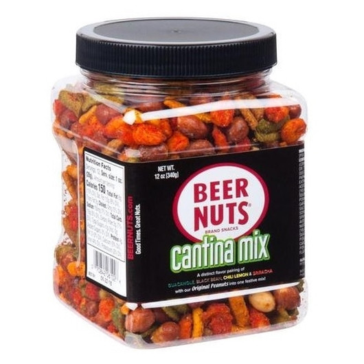 Beer Nuts Cantina Mix Jar, 12 Ounces, 6 Per Case | SKU: 663660 | UPC: 070842161207