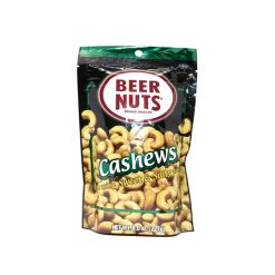 Beer Nuts Cashew Stand Up Pouch, 8 Ounces, 6 Per Case | SKU: 715881 | UPC: 070842302587