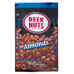 Beer Nuts Sweet and Salty Almonds, 4 Ounce, 48 Per Case | SKU: 520261 | UPC: 070842303485