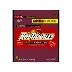 Hot Tamales Cinnamon Stand Up Bag, 28.8 Ounces, 6 Per Case | SKU: 694643 | UPC: 007097049462