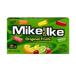 Mike & Ike Fat Free Gluten Free Candy Original Fruits Theater Box, 4.25 Ounce, 12 Per Case | SKU: 762797 | UPC: 070970475337