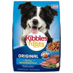 Kibbles N Bits Savory Beef And Chicken Flavors Dry Dog Food Bag, 56 Ounce, 4 Per Case | SKU: 808590 | UPC: 071190480040