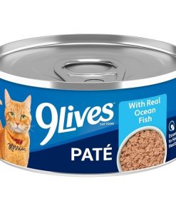 9 Lives Wet Cat Food With Ocean Fish, 5.5 Ounce, 24 Per Case | SKU: 808790 | GTIN: 10071190480542